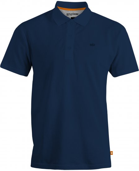 Motley Denim Bratislava Polo Navy - Polosärgid - Meeste suured polosärgid 2XL – 8XL