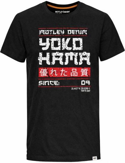 Motley Denim Swindon T-shirt Black - T-särgid - Suured T-särgid 2XL – 14XL