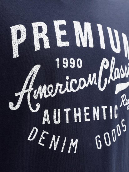 Jack & Jones Alex T-Särk Tumesinine - T-särgid - Suured T-särgid 2XL – 14XL