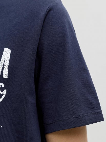 Jack & Jones Alex T-Särk Tumesinine - T-särgid - Suured T-särgid 2XL – 14XL