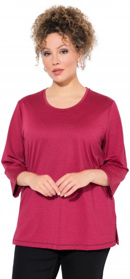 Ulla Popken Decorative Seam Short Sleeve Tee Red - T-särgid - 