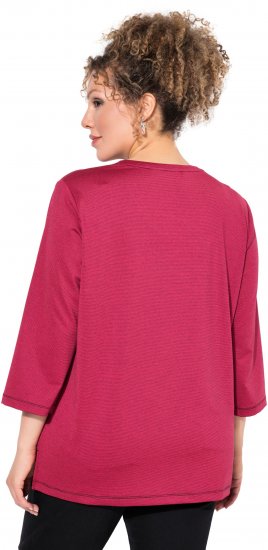 Ulla Popken Decorative Seam Short Sleeve Tee Red - T-särgid - 