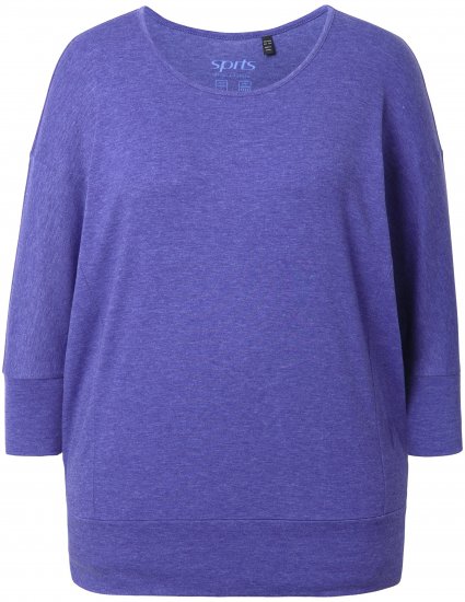 Ulla Popken Quick Drying Batwing Sleeve Tee Blueberry - Trükitud/pildiga T-särgid naistele - 