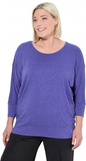 Ulla Popken Quick Drying Batwing Sleeve Tee Blueberry - Trükitud/pildiga T-särgid naistele - 