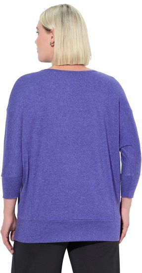 Ulla Popken Quick Drying Batwing Sleeve Tee Blueberry - Trükitud/pildiga T-särgid naistele - 