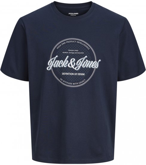 Jack & Jones Dover Denim O-Neck T-Shirt Blue - T-särgid - Suured T-särgid 2XL – 14XL
