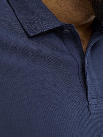Jack & Jones College Logo Short Sleeve Polo Shirt Blue - Polosärgid - Meeste suured polosärgid 2XL – 8XL
