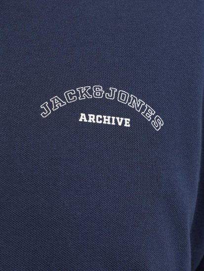 Jack & Jones College Logo Short Sleeve Polo Shirt Blue - Polosärgid - Meeste suured polosärgid 2XL – 8XL