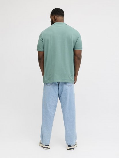 Jack & Jones College Logo Short Sleeve Polo Turquoise - Polosärgid - Meeste suured polosärgid 2XL – 8XL