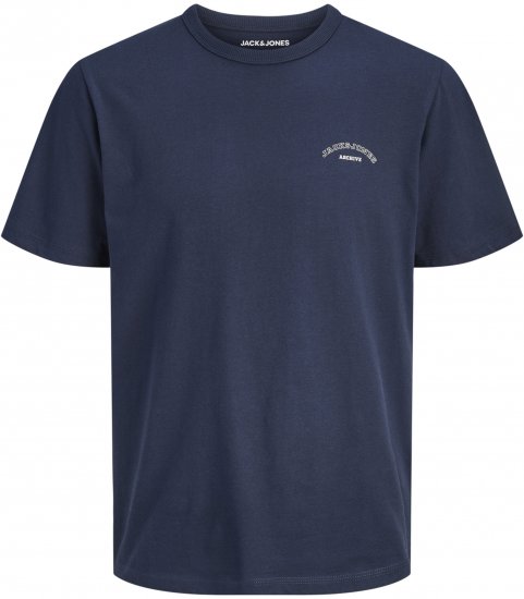 Jack & Jones College Logo Crew Neck T-Shirt Blue - T-särgid - Suured T-särgid 2XL – 14XL