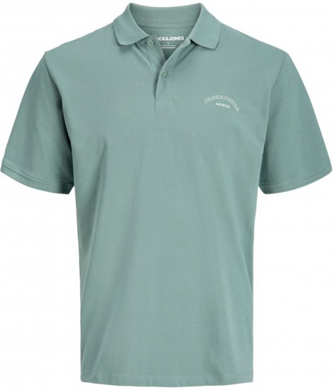 Jack & Jones College Logo Short Sleeve Polo Turquoise - Polosärgid - Meeste suured polosärgid 2XL – 8XL