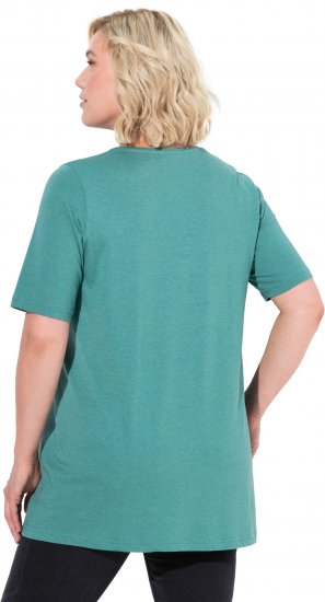 Ulla Popken Essential Front Pleat Tee Green - T-särgid - 