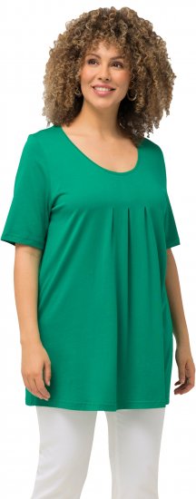Ulla Popken Essential Front Pleat Tee Emerald Green - T-särgid - 