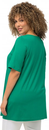 Ulla Popken Essential Front Pleat Tee Emerald Green - T-särgid - 