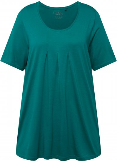 Ulla Popken Essential Front Pleat Tee Dark Emerald - T-särgid - 