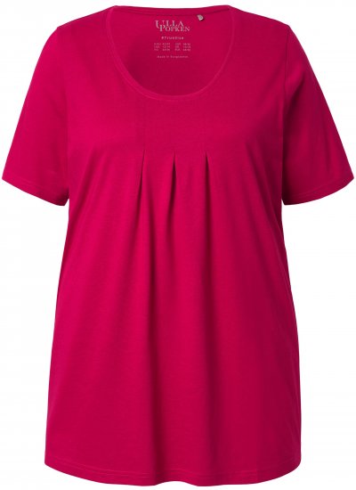 Ulla Popken Essential Front Pleat Tee Dark Raspberry - T-särgid - 
