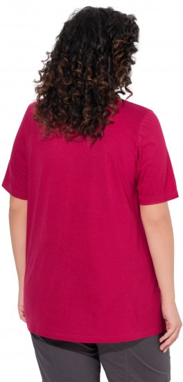 Ulla Popken Essential Front Pleat Tee Dark Raspberry - T-särgid - 