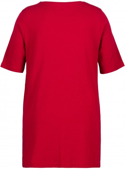 Ulla Popken Essential Front Pleat Tee Poppy - T-särgid - 