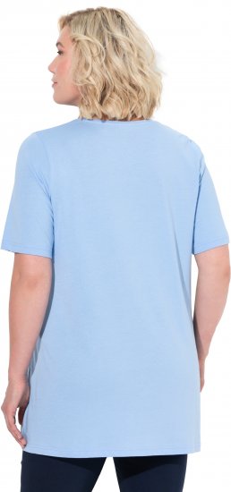 Ulla Popken Essential Front Pleat Tee Light Blue - T-särgid - 
