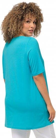 Ulla Popken Essential Front Pleat Tee Deep Aqua - T-särgid - 