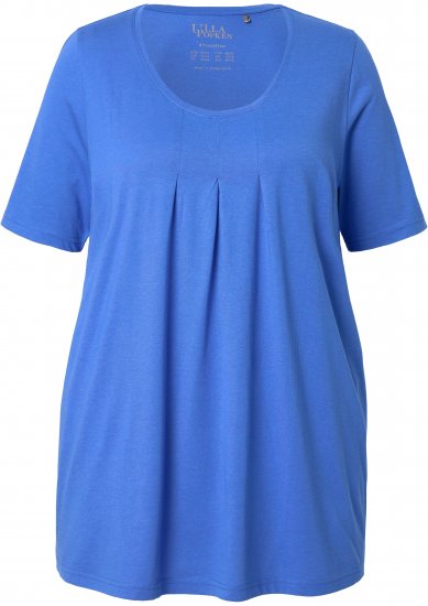 Ulla Popken Essential Front Pleat Tee Peacock Blue - T-särgid - 