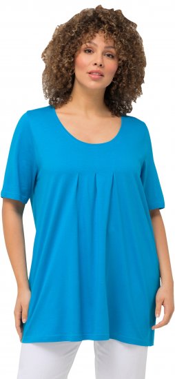 Ulla Popken Essential Front Pleat Tee Sapphire Blue - T-särgid - 
