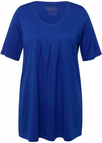 Ulla Popken Essential Front Pleat Tee Cobalt Blue - T-särgid - 
