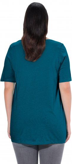 Ulla Popken Essential Front Pleat Tee Cerulean - T-särgid - 
