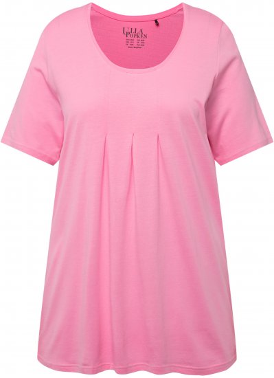 Ulla Popken Essential Front Pleat Tee Light Pink - T-särgid - 