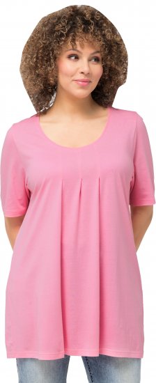 Ulla Popken Essential Front Pleat Tee Light Pink - T-särgid - 