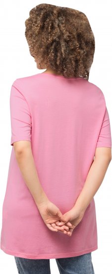 Ulla Popken Essential Front Pleat Tee Light Pink - T-särgid - 