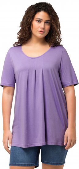 Ulla Popken Essential Front Pleat Tee Pale Lilac - T-särgid - 