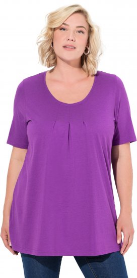 Ulla Popken Essential Front Pleat Tee Purple - T-särgid - 