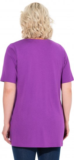 Ulla Popken Essential Front Pleat Tee Purple - T-särgid - 