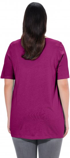 Ulla Popken Essential Front Pleat Tee Berry - T-särgid - 