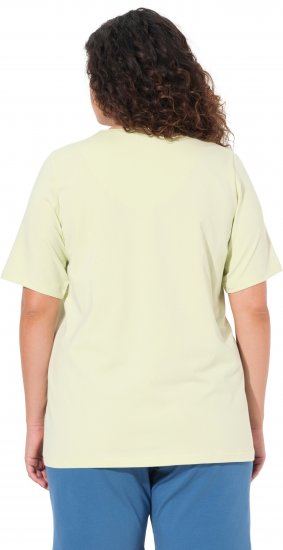 Ulla Popken Essential Notch Neck Stretch Tee Pistachio - T-särgid - 