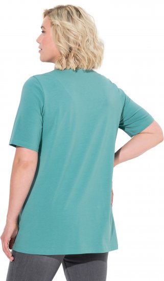 Ulla Popken Essential Notch Neck Stretch Tee Pale Green - T-särgid - 