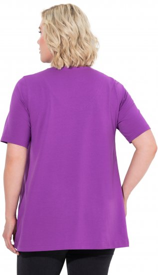 Ulla Popken Essential Notch Neck Stretch Tee Purple - T-särgid - 