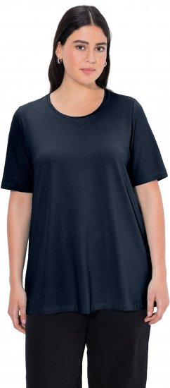 Ulla Popken Essential Round Neck Stretch Tee Navy Blue - T-särgid - 