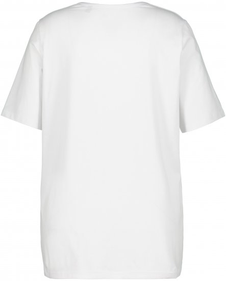 Ulla Popken Essential Square Neck Stretch Tee Snow White - T-särgid - 