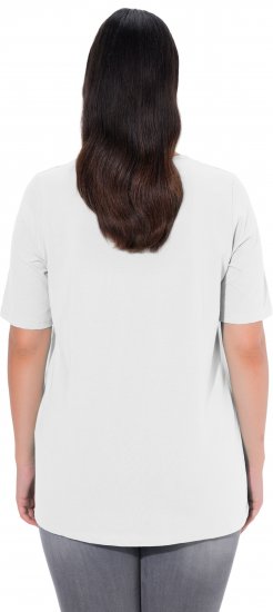 Ulla Popken Essential Square Neck Stretch Tee Snow White - T-särgid - 