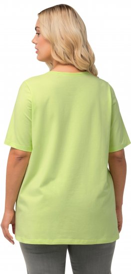 Ulla Popken Essential Square Neck Stretch Tee Lime Green - T-särgid - 