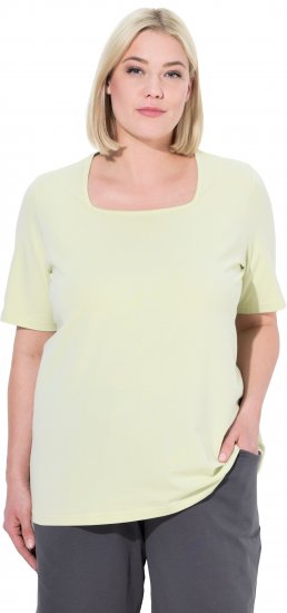 Ulla Popken Essential Square Neck Stretch Tee Pistachio - T-särgid - 