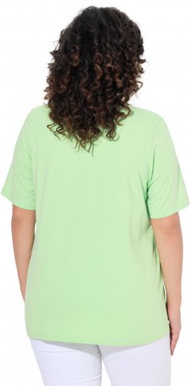 Ulla Popken Essential Square Neck Stretch Tee Light Green - T-särgid - 