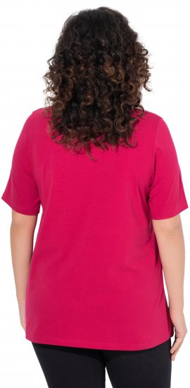Ulla Popken Essential Square Neck Stretch Tee Dark Raspberry - T-särgid - 