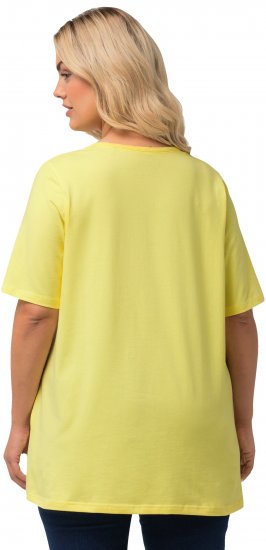 Ulla Popken Essential Square Neck Stretch Tee Lemon Yellow - T-särgid - 