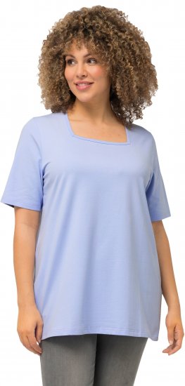 Ulla Popken Essential Square Neck Stretch Tee Sky Blue - T-särgid - 