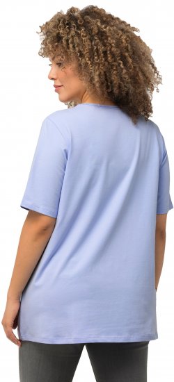 Ulla Popken Essential Square Neck Stretch Tee Sky Blue - T-särgid - 