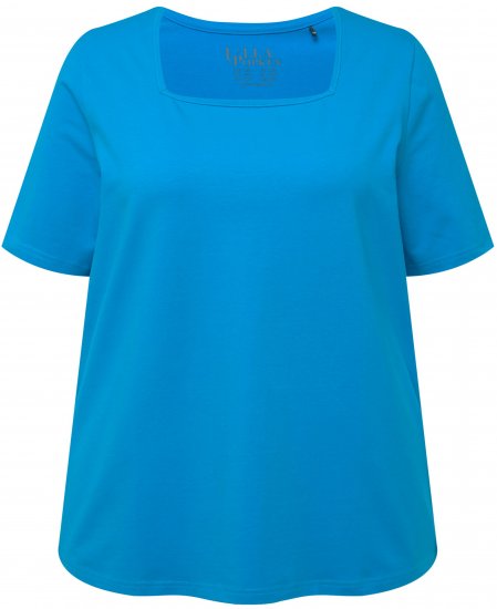 Ulla Popken Essential Square Neck Stretch Tee Sapphire Blue - T-särgid - 