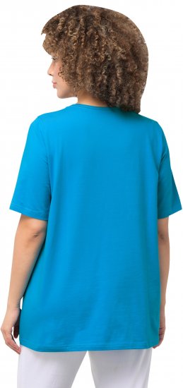 Ulla Popken Essential Square Neck Stretch Tee Sapphire Blue - T-särgid - 